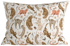 Set 2 bucati fete de perna decorative WILD CATS 50x70 cm, colorata