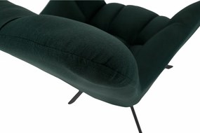 Scaun de design, ţesătură verde, KOMODO