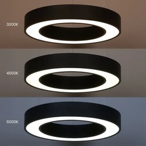 Lustră LED suspendată pe cablu UNION LED/40W/230V 3000/4000/6500K Ø 40 cm negru
