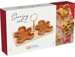 Set de 2 boluri de servire cu suport Turtă dulce