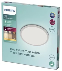 Plafonieră LED dimabilă pentru baie SCENE SWITCH LED/15W/230V IP44 Philips