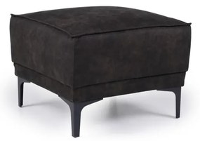 Taburet gri antracit cu tapițerie din imitație de piele Copenhagen – Scandic