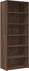 vidaXL Dulap înalt, stejar maro, 70x41x185 cm, lemn prelucrat