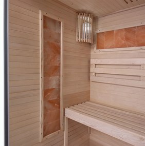 Vnútorná sauna Vantaa 120 so soľnými kameňmi