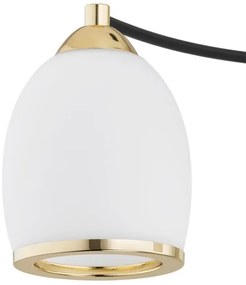 Lustră pe tijă AVILA PLUS 3xE27/15W/230V neagră/aurie/albă Argon 6144