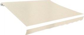 vidaXL Pânză de copertină, crem, 350 x 250 cm
