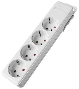 Bloc multipriza Braytron, 4 prize, protectie copii, alb