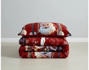 Lenjerie de pat din microfibra SANTA ON A SWING rosie Dimensiune lenjerie de pat: 70 x 80 cm | 140 x 200 cm