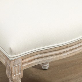 HOMCOM Set 2 Scaune Capitonate Vintage, Design Elegant, pentru Living sau Sufragerie, Albe | Aosom Romania