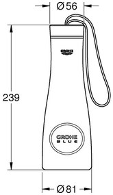 Grohe Blue Termos inox, cupru mat (brushed warm sunset)