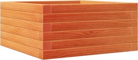 vidaXL Jardinieră de grădină, maro ceruit, 50x50x23 cm, lemn masiv pin