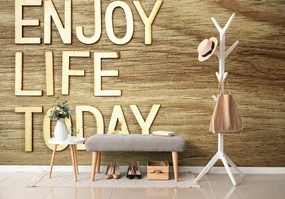 Tapet autoadeziv cu citat - Enjoy life today