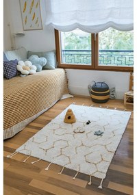 Covor de joacă pentru copii crem din bumbac 90x130 cm Pollination – Lorena Canals
