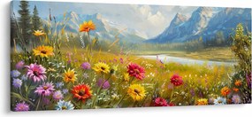 Tablou - Peisaj pictat (120x50 cm)