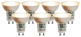 Set de 7 becuri LED GU10 reglabile 7W 500lm 2700K