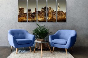 Tablou 5-piese centrul New York-ului