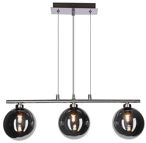 Lustră pe cablu SOMUL 3xG9/20W/230V fumuriu-negru