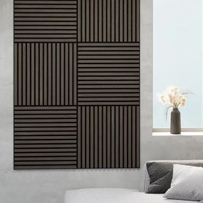 SET 4x panou acustic mural BATH DELUXE 54-060-08-84-12 DANVIKEN 60x60 cm nuc