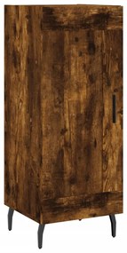 830465 vidaXL Servantă, stejar fumuriu, 34,5x34x90 cm, lemn compozit
