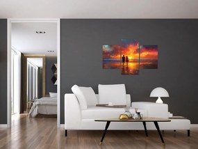 Tablou - Plimbare pe plajă (90x60 cm)