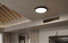 BRILAGI-LED Plafonieră de baie ZENNA cu senzor, LED/18W/230V, Ø 29,5 cm, IP44, neagră