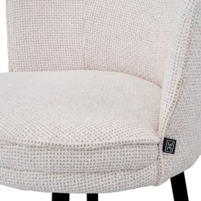 Scaun de bar pivotant design LUX Grenada, Lyssa off-white