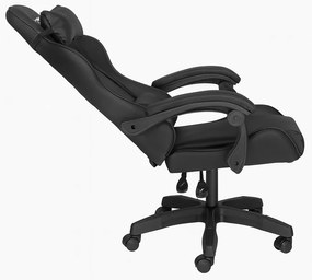 Raven gamer birou scaun pivotant negru