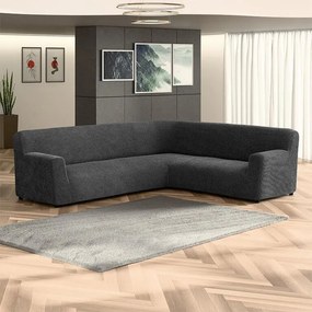 Gaico Huse bielastice COSTINA antracit colţar (l. 350 - 530 cm)