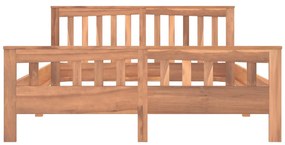 Cadru de pat, 140x200 cm, lemn masiv de tec 140 x 200 cm