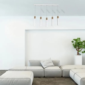 Lustră pe cablu SOLO 5xGU10/MR11/40W/230V alb