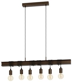 Eglo 49859 - Lustră pe cablu TOWNSHEND 4 6xE27/60W/230V