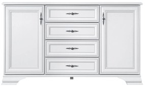 Comoda Idento B, alba, PAL, 154.5x44.5x90 cm