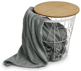 Patura din microplus CALMI 150x200 cm gri