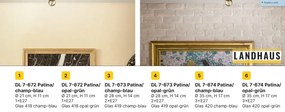 Plafoniera clasica Landhaus 21cm alama antique/ sticla champagne decor albastru