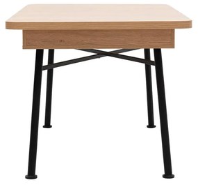 Masă de sufragerie extensibilă Nillia 198 (natural). 1107976