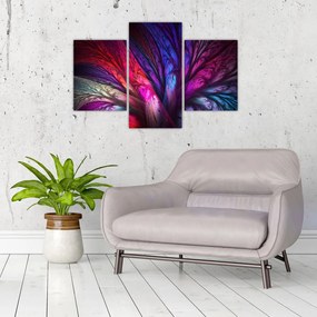 Tabloul abstract cu copacul (90x60 cm)