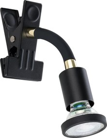 Eglo 300914 - Lampă LED cu clemă PARRINI 1xGU10/4,5W/230V neagră