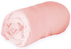 Cearceaf roz din jerseu cu elastic 160x200 cm Jersy – douceur d'intérieur