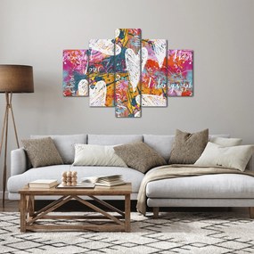 Tablou - Inima pe un fundal abstract (150x105 cm)