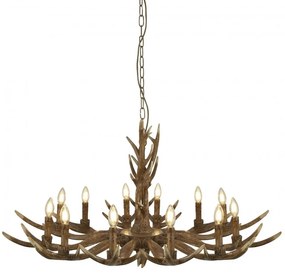 Candelabru deosebit stil rustic Stag 12L 6416-12BR SRT