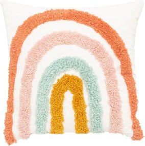 Perna decorativa Rainbow, 100% bumbac, 40 x 40 cm