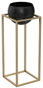 Ghiveci metalic 81,3x29 cm auriu