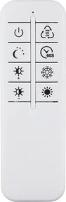 Lustra LED aplicata design circular INVERTINA alb