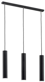 Lustră pe cablu GOMERA 3xGU10/5W/230V neagră Argon 6112