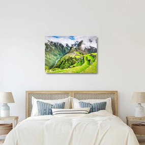 Tablou pe sticlă - Machu Picchu (70x50 cm)