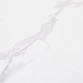 Masă de luat extensibilă, Alb+Negru | Aosom Romania