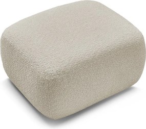 Taburet bej cu tapițerie din țesătură bouclé Montaigne – Bobochic Paris