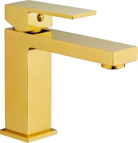 Mexen Uno baterie lavoar, auriu - 71400-50