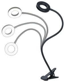 Lampă LED dimabilă cu clemă Brilagi ORBELA LED/8W/230V 3000/4000/5000K negru