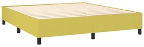 Pat box spring cu saltea, verde deschis, 180x200 cm, textil Lysegronn, 180 x 200 cm, Benzi verticale
